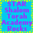 A static image with a blue background and yellow border, displaying repeated text in purple and pink fonts.