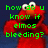 Pixelated red character with large white eyes and orange nose, overlaid with green pixelated text on dark blue background.