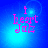 Pixelated pink text 'I heart Jab' on blue gradient background with subtle circular light effects, animated by shifting brightness and position of the central light spot.
