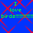 Blue background with red diagonal lines and green text reading "I love birds!!!!!!!!" repeated twice.