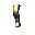 pixelated question mark and exclamation point icons in brown tones with yellow highlights on a gray background
