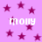 A static image with a light purple background filled with dark purple stars and the word 'molly' repeated four times in white pixelated text.