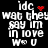 Pixelated text on black background with red heart and starburst symbols, showing animation changes in symbol positions.