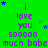 Green background with purple text repeating "i love you soooo much babe" and scattered blue stars.