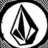 Black and white pixelated icon with a circular border containing a stylized teardrop shape with internal lines and a small circular element.