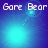Four- of blue-toned pixel art showing 'Gore Bear' text above glowing cyan orbs with shifting light effects and dotted lines