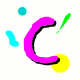 Colorful 'CONGRATS!' text in large, bold letters with confetti-like shapes in various colors on a white background.