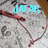 A circular patterned background with red lines and blue text showing 'JAFAR' in the top-left frame, changing to a series of dots in subsequent frames.
