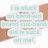 Pixelated text in light blue on white background with brown pixel clusters, arranged in stacked lines.