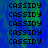 A static digital image displays the word 'CASSIDY' repeated in a pattern across a blue and green gradient background