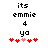 Pixelated text and heart symbols arranged in a with one pink heart among red hearts, displayed on white background