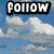 A four- with text overlays: 'FOLLOW' top-left, 'YOUR' top-right, and 'dreams' bottom-left over a butterfly image