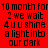 Red and black pixelated text on a split background with repeated phrases.
