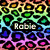 A static image split into three sections: left with a rainbow leopard print, top-right with a colorful starry background, bottom-right with a rainbow striped pattern.