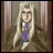 A 48x48 pixel buddy icon featuring a character with long blonde hair in a brown coat and purple shirt, alongside text reading "Anime IM" and "COM" on a black background.