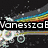 Animated icon with rainbow trail, black background, and text 'VanessaB' over a vehicle-like shape.
