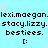 Pixelated text and symbols repeat across a light blue background with pink and gray star accents.