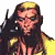 A pixelated buddy icon featuring a woman with long dark hair and sunglasses on the left, next to green text reading "Original Icons .com" on a dark green background.