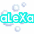 Pixelated pink character with yellow accents waves against white background, surrounded by translucent bubbles and partial text fragments.
