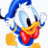Pixelated cartoon character with blue hat and red bow tie on white background, next to green text reading 'Original Icons .com' in pixel art style.