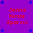 Purple background with blue star shapes and red text reading "Jenna Nicole Sparxxx" repeated in four identical sections.
