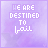 Pixelated text on a purple watercolor background with subtle variations in letter clarity