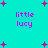 Cyan background with pink plus signs and four instances of 'little lucy' text in magenta pixelated font.