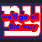 Pixelated image with two distinct sections: left side shows large white 'NY' letters on dark blue background, right side displays a character in football gear with text overlays.