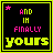 A contact sheet of five animated frames showing a pixel art text-based icon with neon-colored text on black backgrounds, each frame bordered in bright yellow-green and featuring small pink or white stars.