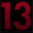 Red '13' text on black background with three variations of a person wearing sunglasses and a light-colored shirt against red backdrop.