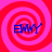 Four identical display a blue 'EMMY' text over red and pink spiral backgrounds with no visible animation changes