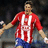 Pixelated image of a person in a red and white striped jersey and blue shorts with text reading fernando torres =)) on a black background.