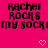 Pixelated text on bright pink background with two white heart symbols at bottom, static image.