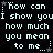Pixelated text repeats across a black background with light blue characters and small star symbols, forming three vertical of identical phrases