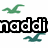 Pixelated text and green bird silhouettes on white background; partial names 'naddi' and 'lizzy' in black outlines with white fill, additional purple text fragments visible.