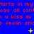 Blue background with red text repeating 'tarts in my tarts in my', 'ose all contose all contose all con', 'u kiss mi u kiss mi u kiss mi', and 'e feelin she feelin she feelin sh' across three , interspersed with yellow star-like symbols