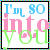Pixelated text reads "I'm so into you" in blue, pink, and green letters with a black border and colorful striped frame.