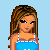 Pixel art contact sheet showing a female character named Sammy with blue top and gray pants, alongside text reading "Sammy Loves Basketball" on light blue background.