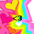 Pixelated rainbow star with pink hearts and white hearts, displaying '<3' and 'Europe!' text in black.