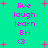Pixelated text and pink stars on a teal background with repeated 'live laugh learn Bri G' text blocks.