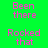 Pixelated text 'Been there Rocked that' appears in two color schemes on a split background of green and yellow.