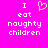 Pixelated text on bright pink background with heart symbol replacing 'love' in phrase.