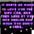 Pixelated purple text on black background with white dots and red '<3' symbol, animated to shift horizontally.