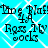 A static image with a bright cyan background featuring repeating white diamond patterns and black text reading "Doge Plaf!" above "Rqss Tv oock" in pixelated font.