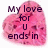 A pink heart-shaped icon with text and symbols arranged in a , displaying sequential content changes