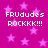 A static image with a bright magenta background filled with light pink stars, displaying repeated text in white pixelated font.