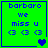 Green background with blue text reading 'barbaro we miss u' and three '<3' symbols, featuring animated heart changes in the bottom-right corner.