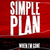 Red and black pixelated image with 'SIMPLE PLAN' text, a rose graphic, and red text reading 'PERFECT I'm sorry I can't be perfect'