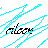 Pixelated cyan diagonal lines radiate across white background with black stylized text reading 'FILM' at center.