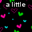 A two-part image with a black background of colorful pixelated hearts and text above a grayscale photo of a person sitting at a table with overlaid text.